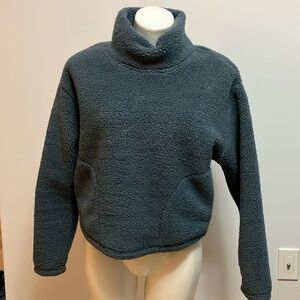 Cozy Blue Crop Sweater